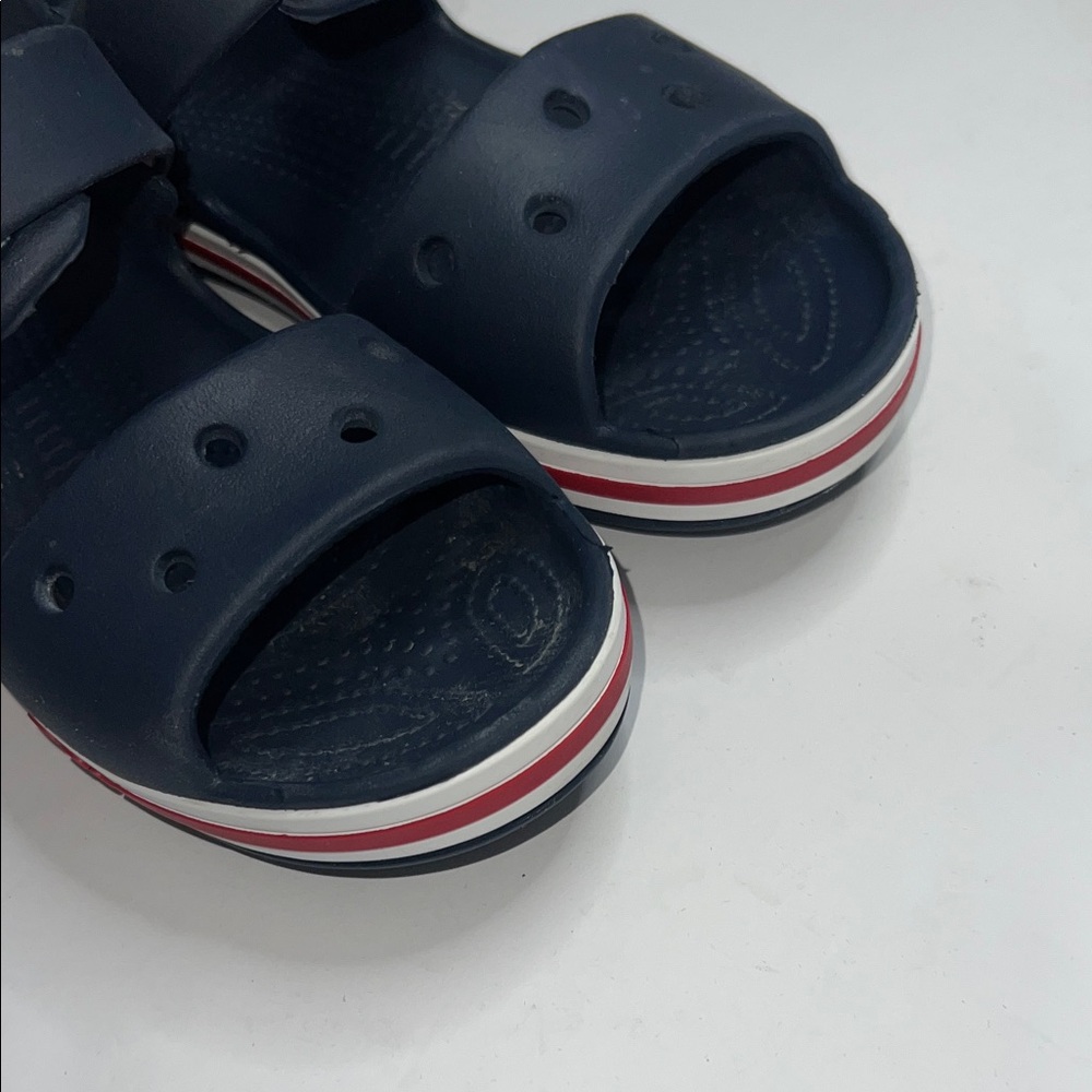 Kids CROCS Navy Blue Sandals size 2 - Picture 7 of 8